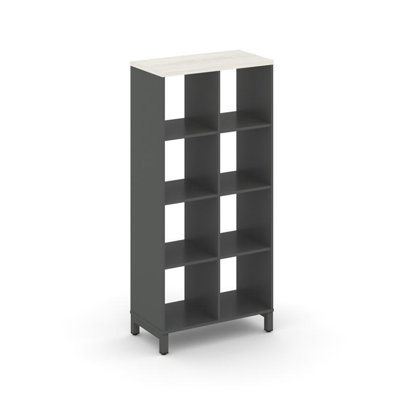 Style Project Каркас стеллажа 4 яр. SN.KS-420 Антрацит/Дуб Наварра/Металл Антрацит 754*400*1615