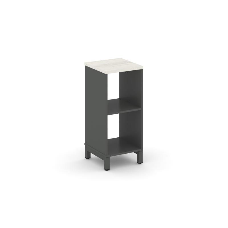 Style Project Каркас стеллажа 2 яр. SN.KS-210 Антрацит/Дуб Наварра/Металл Антрацит 387*400*881