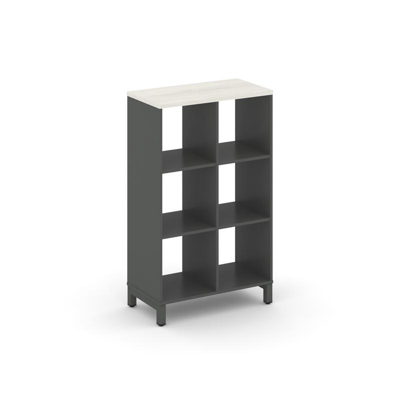 Style Project Каркас стеллажа 3 яр. SN.KS-320 Антрацит/Дуб Наварра/Металл Антрацит 754*400*1248