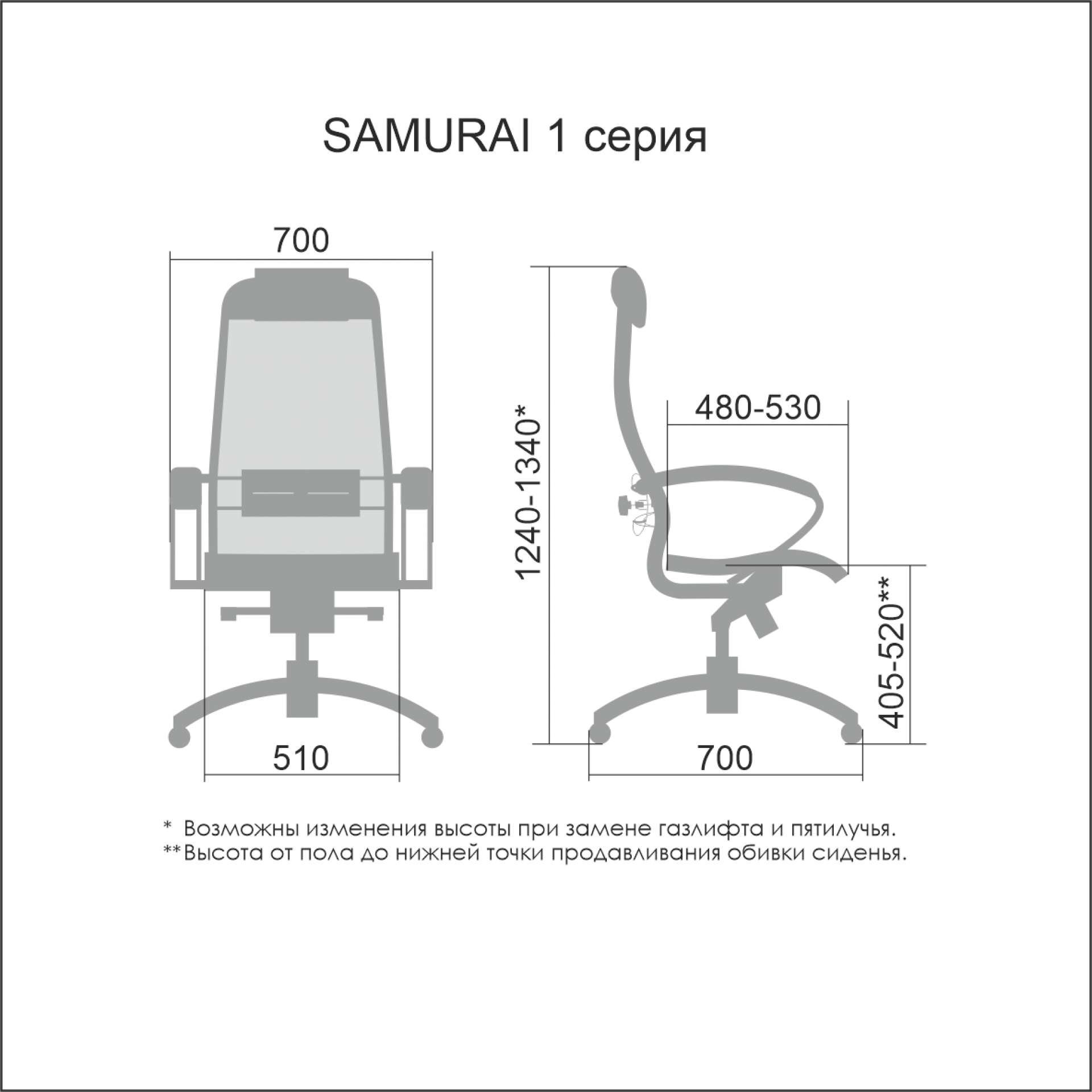 Кресло Samurai Comfort-1.01 черный
