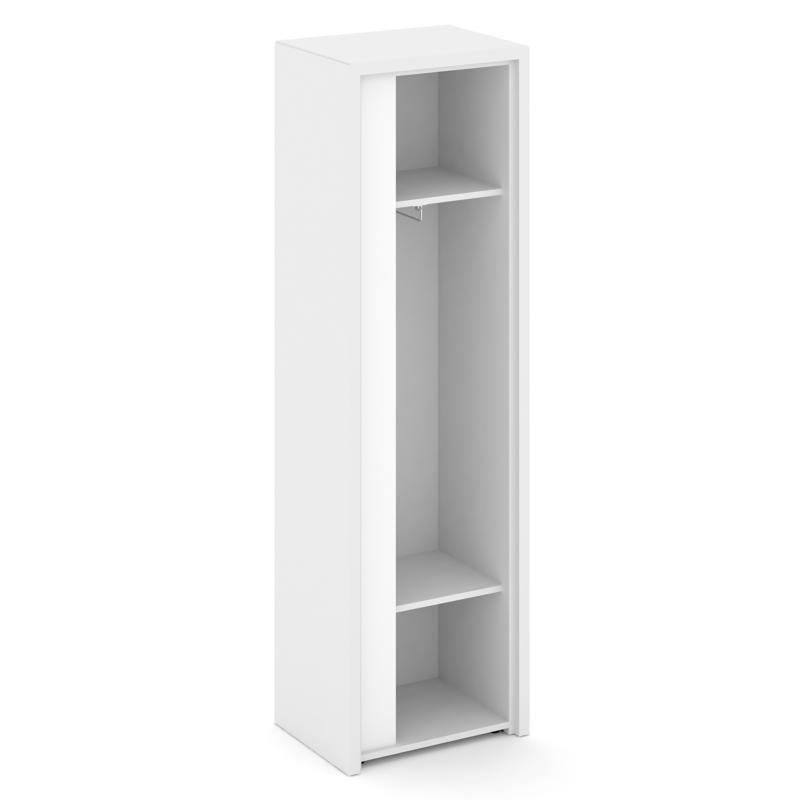 Корнер Гардероб узкий COR.GB-1 (R) Белый Бриллиант/Белый 600*450*2000