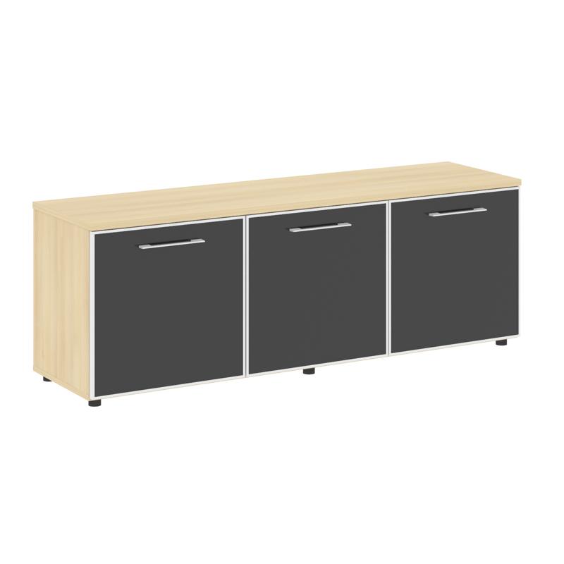 Ялта Тумба модульная LT.TS-3.5 black Акация Лорка/Стекло Black 1642*450*580