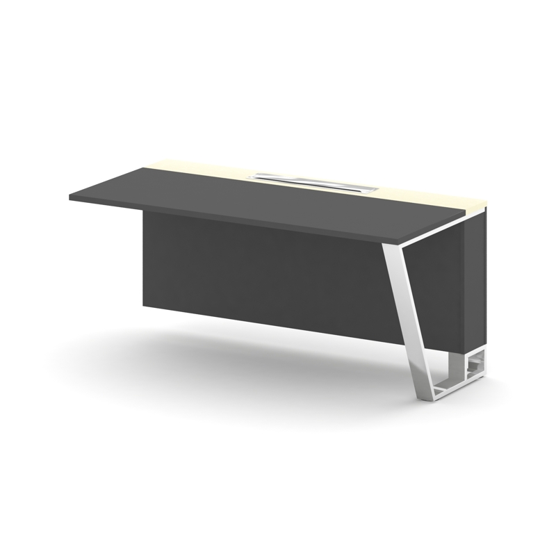 Стил Мит Завершающий модуль MMK-PR.B.SPZO-16(R) Антрацит/Ваниль Глянец/Нержавеющая Сталь/Хром 1600*8